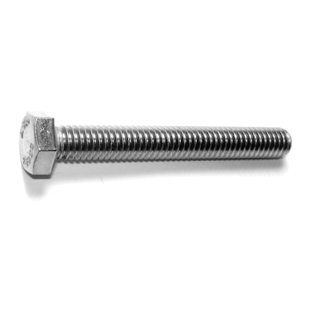 Midwest Fastener 18-8, 5/16"-18 Hex Head Tap Bolt, Plain Stainless Steel, 2-1/2 in L, 5 PK 78683
